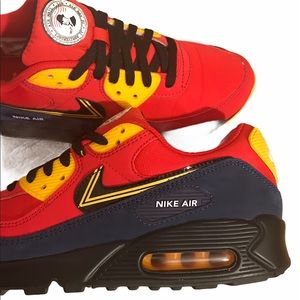 NEW Nike Air Max 90 City Pack London Red Sneakers